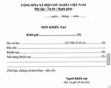 Viết Đơn Khiếu Nại Tập Thể